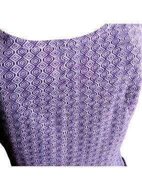 True Vintage Tank Top Large 1970s Printed Handmade Geometric Stretch Knit